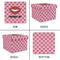 Lips (Pucker Up) Gift Boxes with Lid - Canvas Wrapped - X-Large - Approval