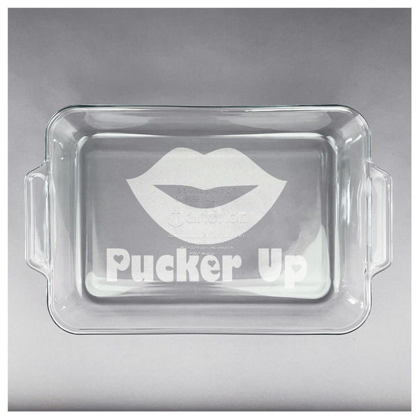 Lips (Pucker Up) Glass Baking Dish - APPROVAL (13x9)