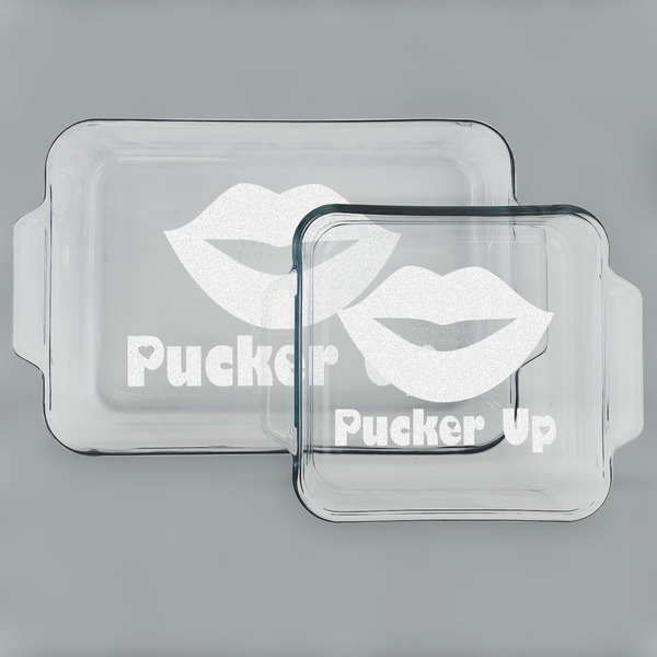 Lips (Pucker Up) Glass Baking Dish Set - MAIN (set)