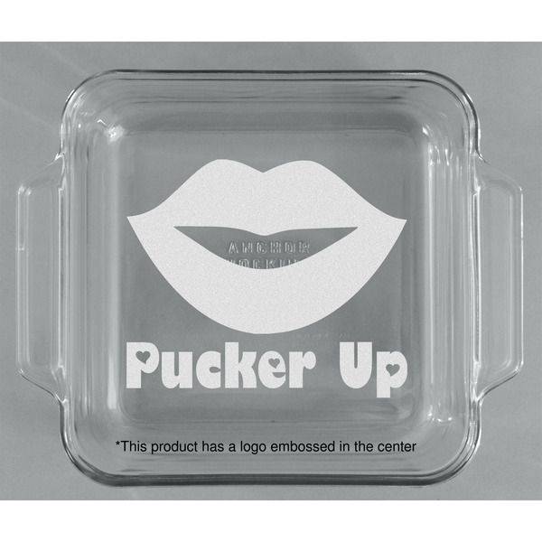 Lips (Pucker Up) Glass Cake Dish - APPROVAL (8x8)
