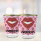 Lips (Pucker Up) Glass Shot Glass - with gold rim - LIFESTYLE