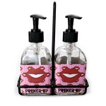 Lips (Pucker Up) Glass Soap & Lotion Bottles