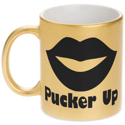 Lips (Pucker Up) Metallic Mug