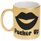 Lips (Pucker Up) Gold Mug - Main