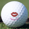 Lips (Pucker Up) Golf Ball - Branded - Front