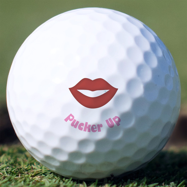 Custom Lips (Pucker Up) Golf Balls - Titleist Pro V1 - Set of 12