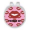 Lips (Pucker Up) Golf Ball Marker - Hat Clip - Silver
