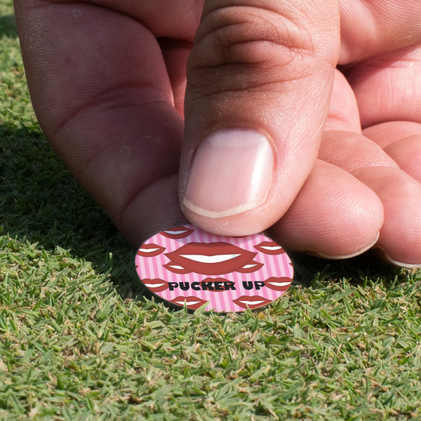 Lips (Pucker Up) Golf Ball Marker - Hand