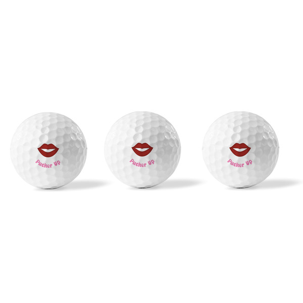 Lips (Pucker Up) Golf Balls - Generic - Set of 3 - APPROVAL