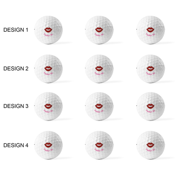 Lips (Pucker Up) Golf Balls - Titleist - Set of 12 - APPROVAL