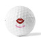 Lips (Pucker Up) Golf Balls - Titleist - Set of 3 - FRONT