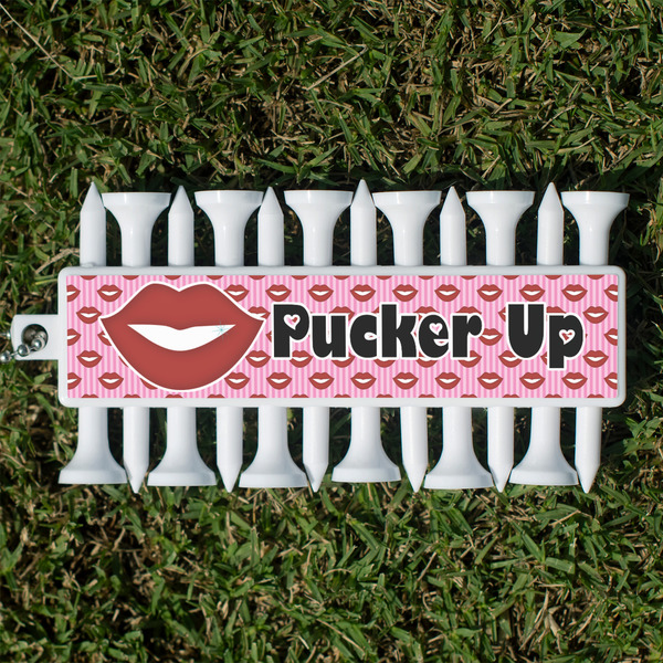 Custom Lips (Pucker Up) Golf Tees & Ball Markers Set