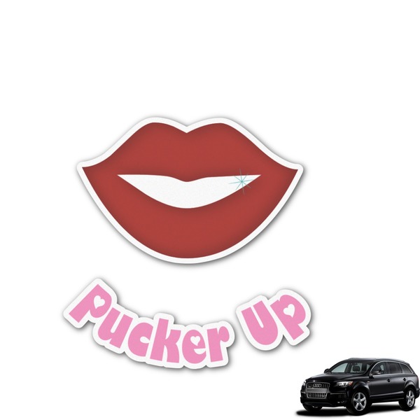 Custom Lips (Pucker Up) Graphic Car Decal
