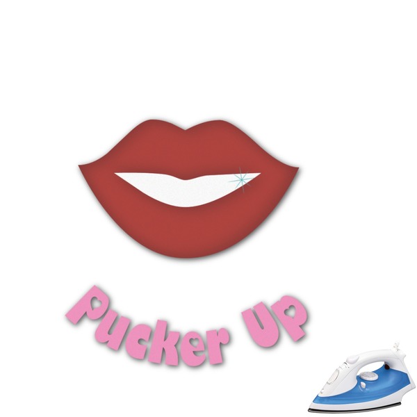 Custom Lips (Pucker Up) Graphic Iron On Transfer - Up to 15"x15"