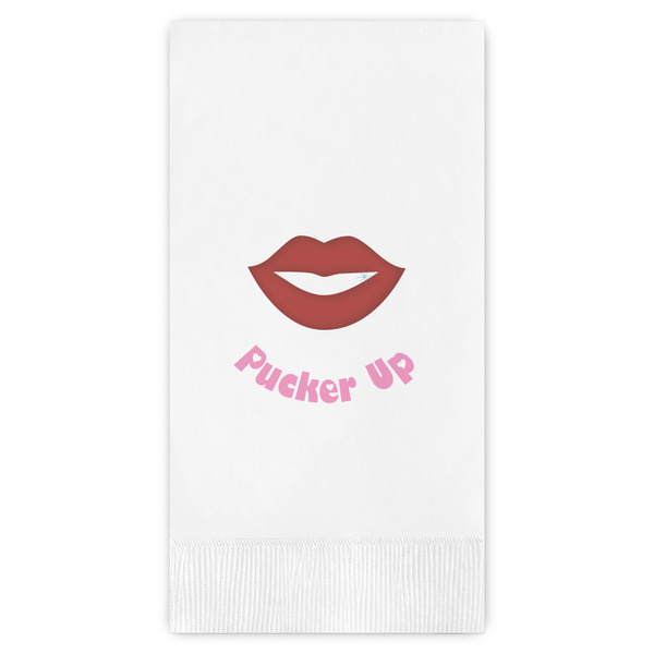 Custom Lips (Pucker Up) Guest Towels - Full Color