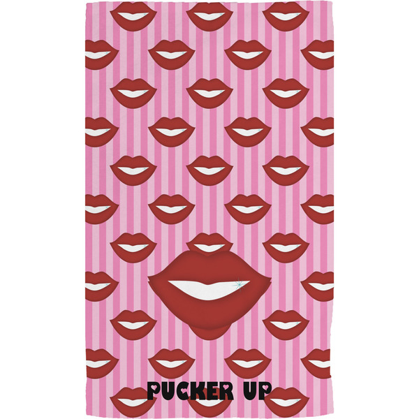Lips (Pucker Up)  Hand Towel (Personalized) Full