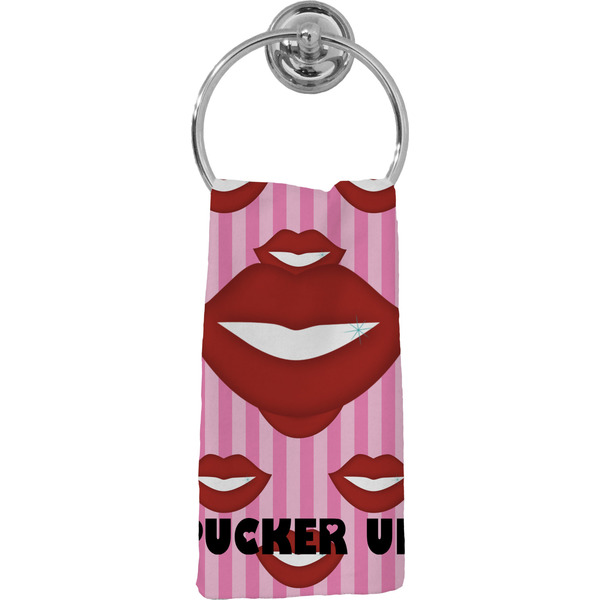 Custom Lips (Pucker Up) Hand Towel - Full Print