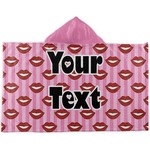 Lips (Pucker Up) Kids Hooded Towel
