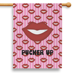 Lips (Pucker Up) 28" House Flag - Single Sided