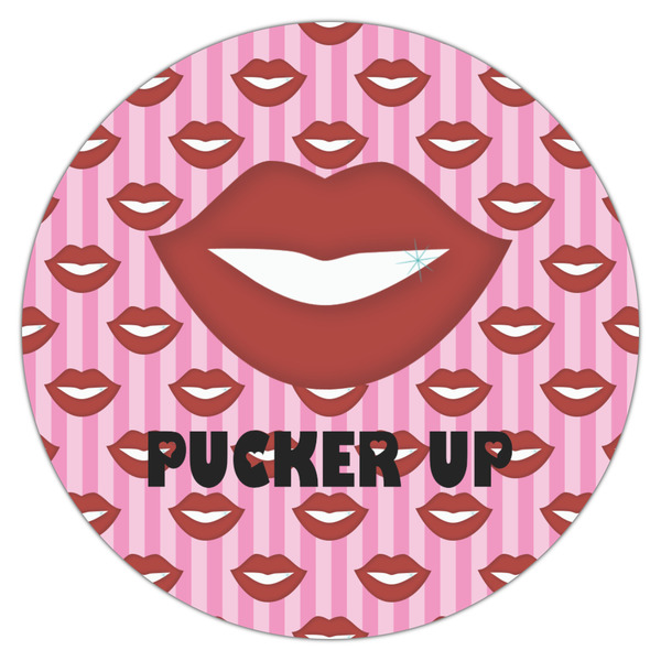 Lips (Pucker Up) Icing Circle - Large - Single