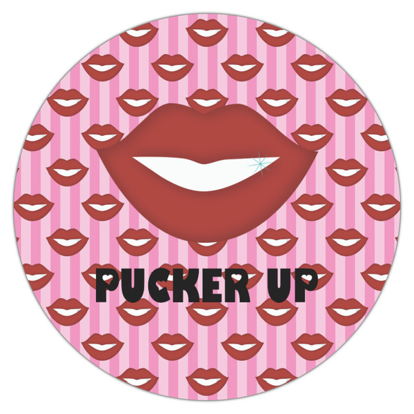Lips (Pucker Up) Icing Circle - Medium - Single