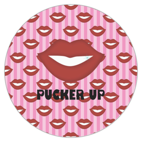 Lips (Pucker Up) Icing Circle - XSmall - Single