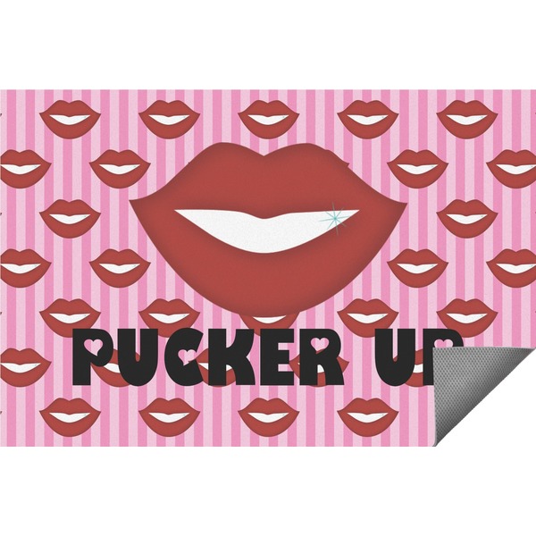 Custom Lips (Pucker Up) Indoor / Outdoor Rug