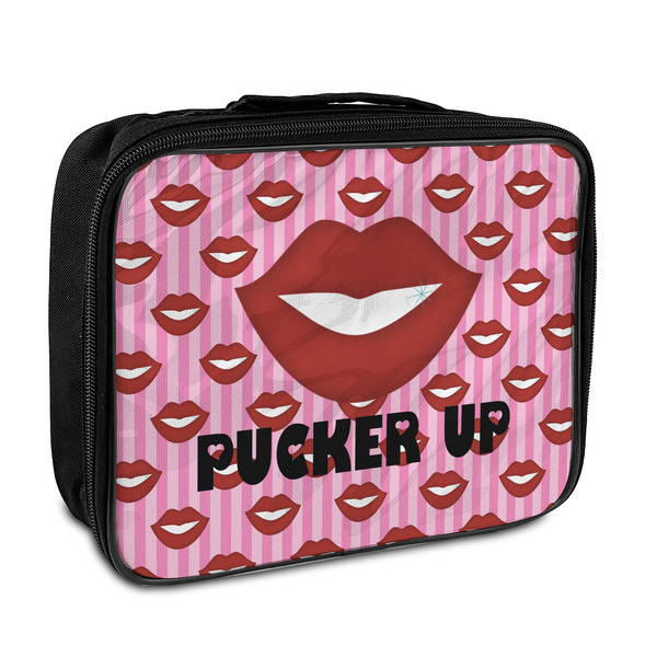 Custom Lips (Pucker Up) Insulated Lunch Bag