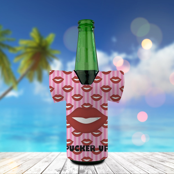 Lips (Pucker Up) Jersey Bottle Cooler - LIFESTYLE