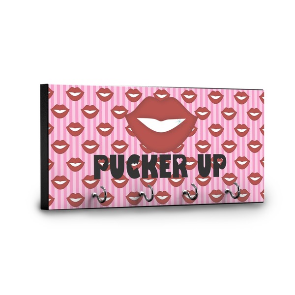 Lips (Pucker Up) Key Hanger - Front View with Hooks