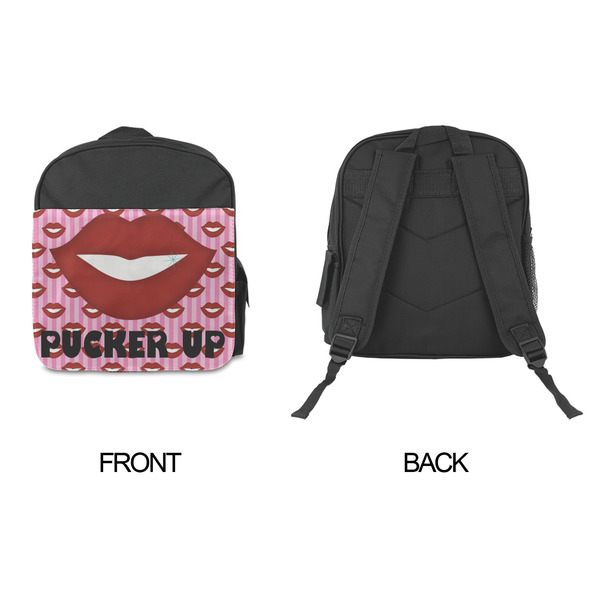 Lips (Pucker Up) Kid's Backpack - Approval