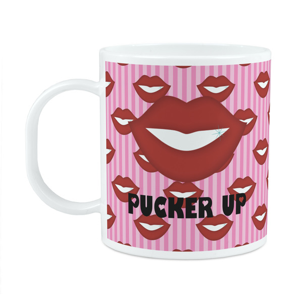Custom Lips (Pucker Up) Plastic Kids Mug