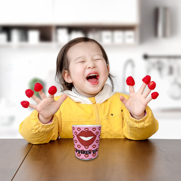 Lips (Pucker Up) Kids Cup - LIFESTYLE 1 (girl)
