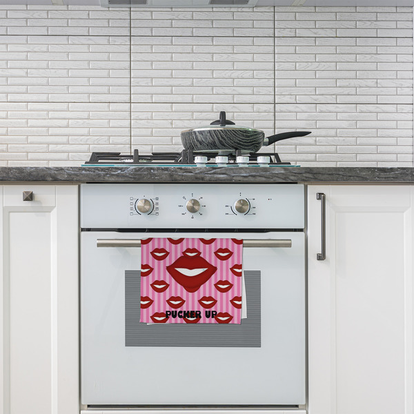 Lips (Pucker Up) Kitchen Towel - Poly Cotton - Lifestyle