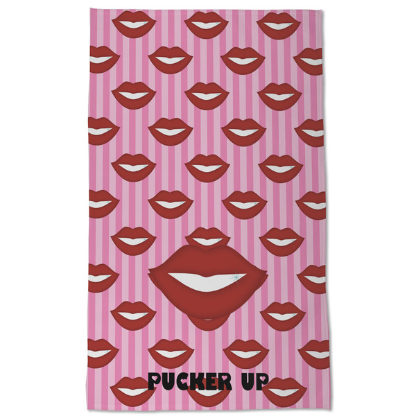 Lips (Pucker Up) Kitchen Towel - Poly Cotton - Full Front