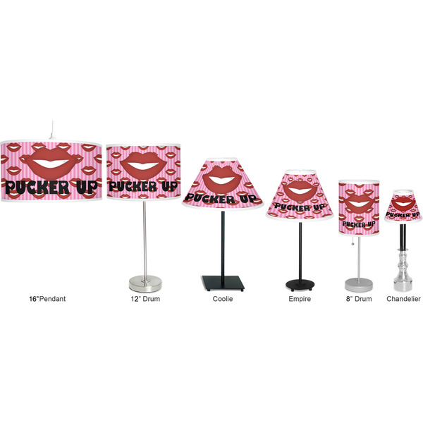 Lips (Pucker Up) Lamp Full View Size Comparison