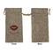 Lips (Pucker Up) Large Burlap Gift Bags - Front Approval