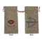 Lips (Pucker Up) Large Burlap Gift Bags - Front & Back