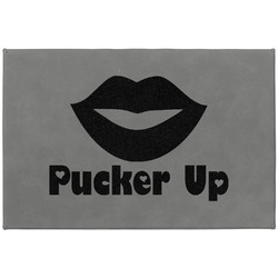 Lips (Pucker Up) Large Gift Box w/ Engraved Leather Lid