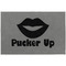 Lips (Pucker Up) Large Engraved Gift Box with Leather Lid - Approval