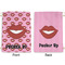 Lips (Pucker Up) Large Laundry Bag - Front & Back View