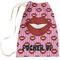 Lips (Pucker Up) Large Laundry Bag - Front View
