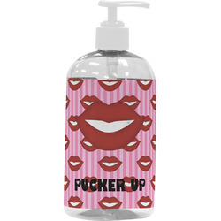 Lips (Pucker Up) Plastic Soap / Lotion Dispenser (16 oz - Large - White)