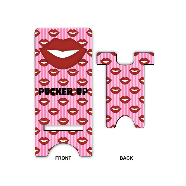 Lips (Pucker Up) Large Phone Stand - Front & Back