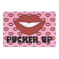Lips (Pucker Up) Large Rectangle Car Magnet