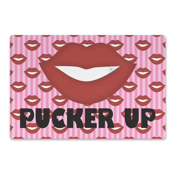 Custom Lips (Pucker Up) Large Rectangle Car Magnet