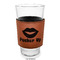 Lips (Pucker Up) Laserable Leatherette Mug Sleeve - In pint glass for bar