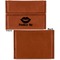 Lips (Pucker Up) Leather Business Card Holder Front Back Single Sided - Apvl