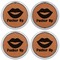 Lips (Pucker Up) Leather Coaster Set of 4