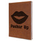 Lips (Pucker Up) Leather Sketchbook